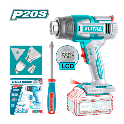 Pistola de Calor Digital 30°-550° 20v Total1