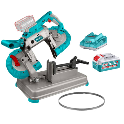 Sierra cinta 20v + bateria 4ah y cargador Total1