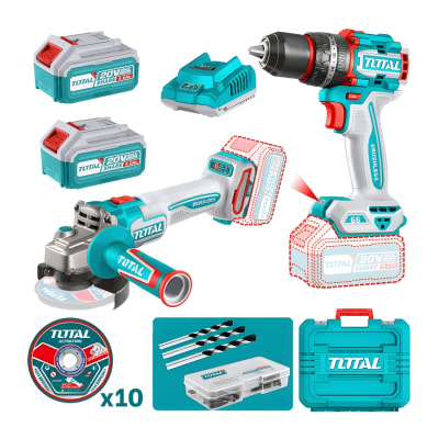 Combo Taladro Percutor 66Nm + amoladora 4½