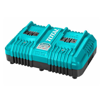 Cargador rápido 4ah doble para bateria 20v Total
