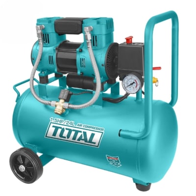 Compresora silenciosa 24 litros Total1