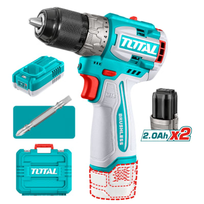 Taladro Atornillador 60nm + 2 Baterías y Cargador 16v Total1