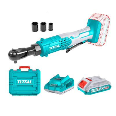 Llave ratchet 65nm + batería y cargador Total1