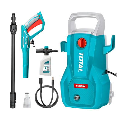 Hidrolavadora 1600w + shampunera Total