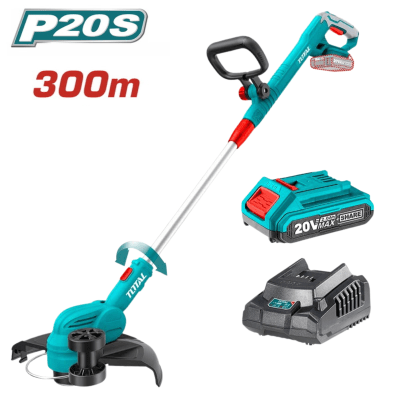 Cortador de gras 20v incluye cargador y bateria Total1