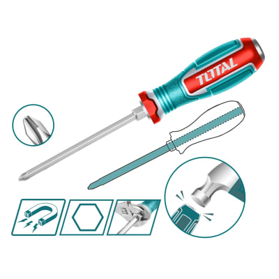 Desarmador de Golpe Estrella S2 PH2x150mm Magnetica Total1