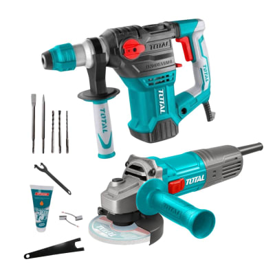 Rotomartillo SDS Plus 1500w + Amoladora 900w Total