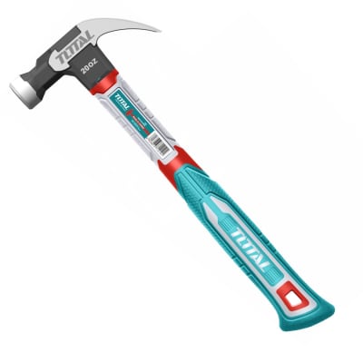 Martillo de Uña Mango Fibra de Vidrio 20oz Industrial Total