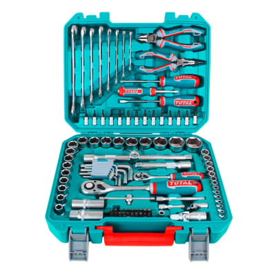 Set de Herramientas Combinadas 100pcs con Maletin Total1