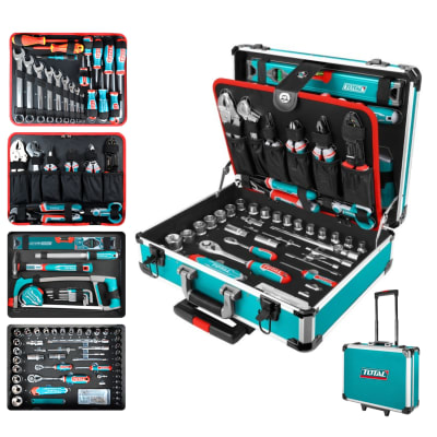 Set de Herramientas Manuales 147pcs con Maletin Total
