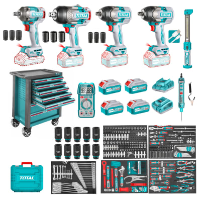 COMBO MECÁNICO INALÁMBRICO 372PCS TOTAL