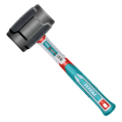 Martillo de Goma con Mango Fibra de Vidrio 16oz Total1