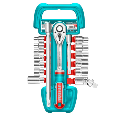 Set Rachet 1/2'' + Dados 17pcs Total1