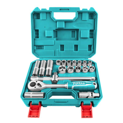Set Rachet 1/2 + 20pcs Maletín Total