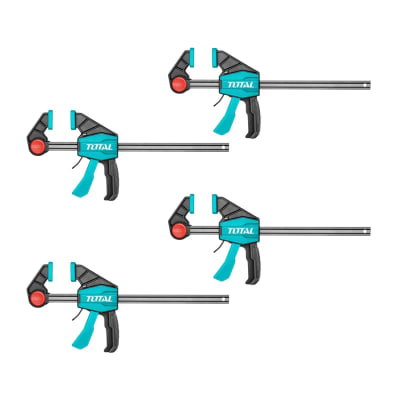 Prensa Rápida Auto Ajustable 12'' Total Abrazadera 60kg X4pc