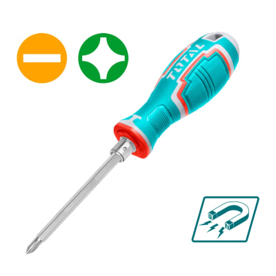 Desarmador 6.35x160mm 2 en 1 Magnetico Total