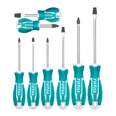 Juego de 8 destornilladores Total