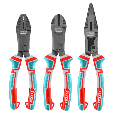 Set de alicates universal corte y punta industrial Total