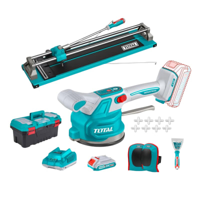 Cortador de Mayolica 80cm + Ventosa Vibradora 50kg 20v Total