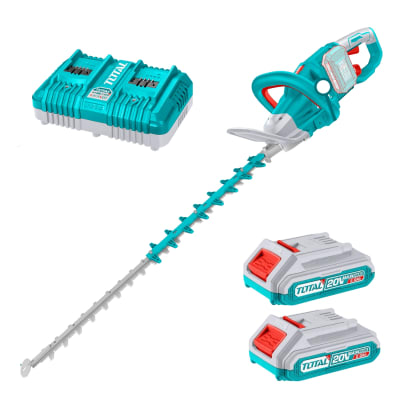 CortaSetos 65cm + 2 Baterias y Cargador doble 40v Total