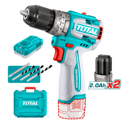 Taladro Percutor 60nm + 2 Baterías y Cargador 16v Total1