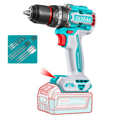 Taladro Percutor 96nm 20V Industrial (cabezal solo) Total