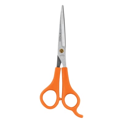 Tijera 6´´ de acero inoxidable con gancho para estilista Truper