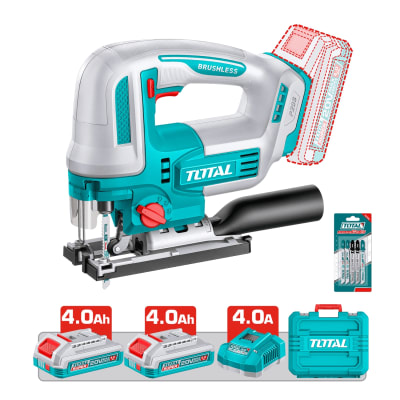 Caladora 20V Brushless + 2 bat 4Ah + cargador Total1