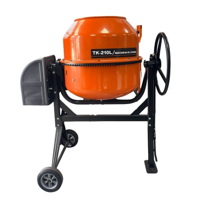 Trompo Mezclador de Concreto Electrico 3 Aspas 210 Litros 1.34HP Toyaki