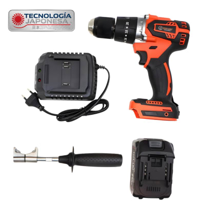Taladro percutor 80nm + 2 baterias y cargador Toyaki1