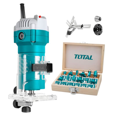 Ruteadora de Palma 600w + Accesorios 12pcs Total1