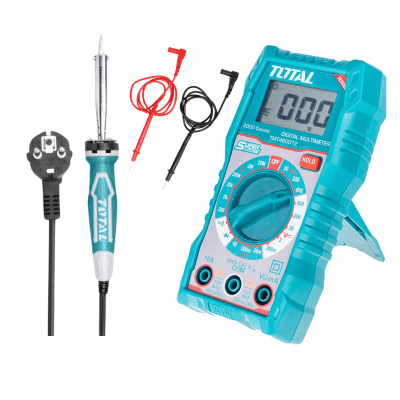 Combo multimetro digital + cautin 60w Total1