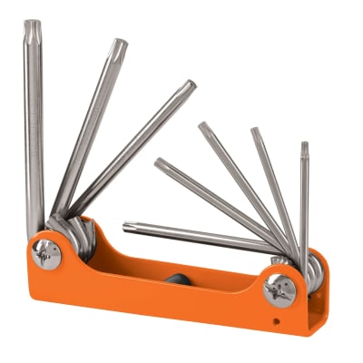 Juego de 8 llaves Torx tipo navaja Truper1