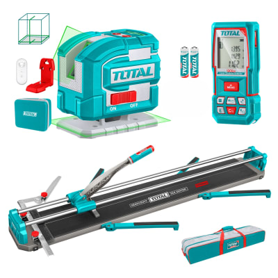 Cortador de mayolica 120cm + medidor 100m y nivel laser Total1