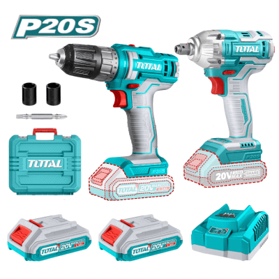 Combo taladro + llave de impacto 20v Total1