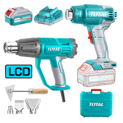 Combo pistola de calor 20v + pistola de calor 2000w Total