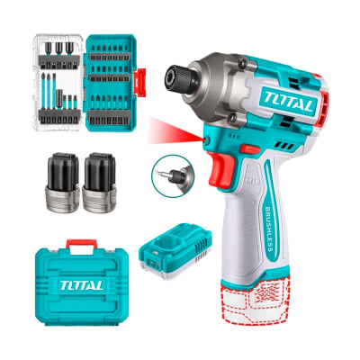 Atornillador de Impacto de 16v + Punteras de Alto Impacto Total1