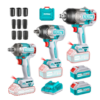 Combo 3 en 1 Llave de Impacto de 1350nm + 850nm + 400nm Total1