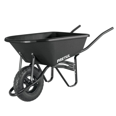 Carretilla concha plástica 5 ft3 Neumática b/tubular Pretul