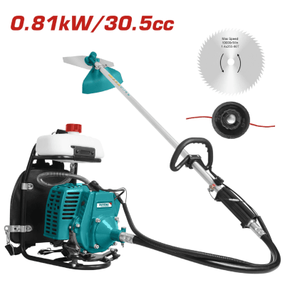 Desmalezadora tipo mochila a gasolina Total1