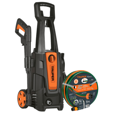 Hidrolavadora Electrica Alta Presion 1800PSI 1500W + Manguera 10 m Truper