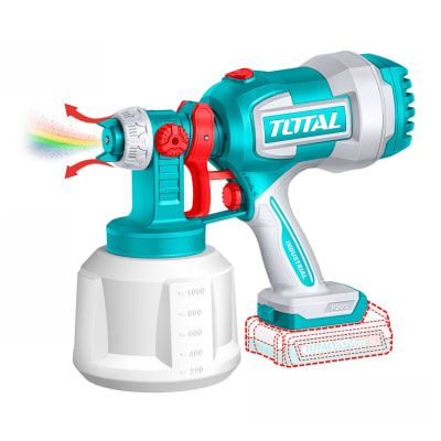 Pistola para pintar de 1000ml 20v Total1