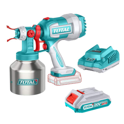 Pistola para pintar 20v incluye bateria y cargador Total