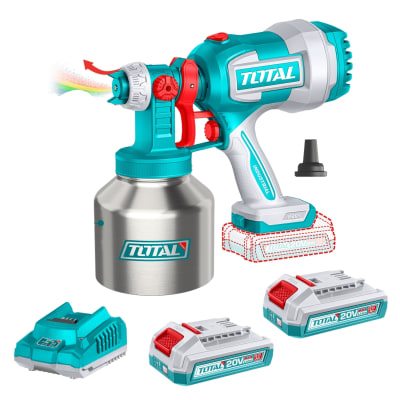 Pistola Pintar 2 baterias 2.0 AH Envase Metalico Total1
