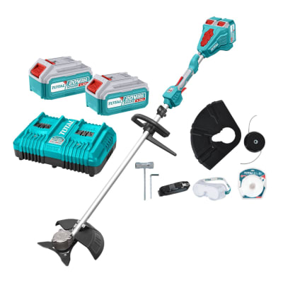 Guadaña inalámbrica + 2 baterías 4ah y cargador Total