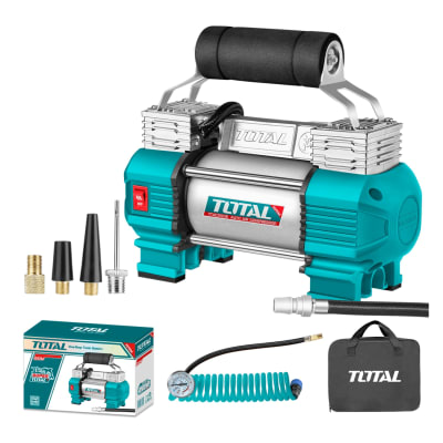 MiniCompresor 120psi 12v 18A con Luz Led Total