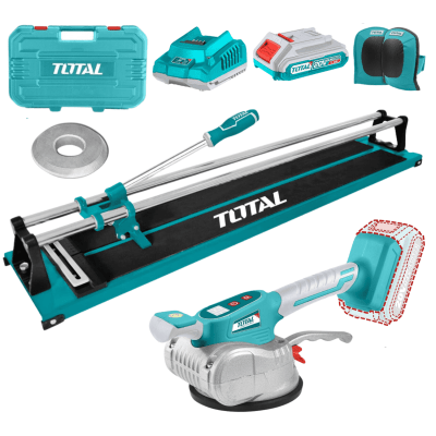 Combo ventosa para mayolica 20v + cortador de mayolica 60cm Total1