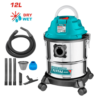 Aspiradora 12 litros 1000w Total