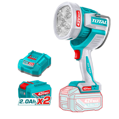 Foco Led Inalámbrico Industrial 2 bat y cargador 42v Total1