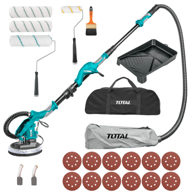 Combo Lijadora de Pared y Techo Total + Kit de Acabado Fino Truper